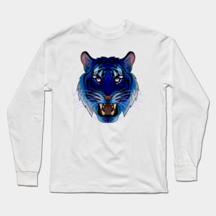 Blue Tiger Long Sleeve T-Shirt